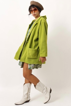Blusa Plush verde abacate capuz - loja online