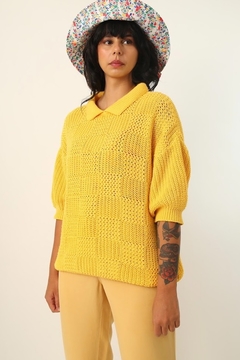 Imagem do Pulôver tricot grosso amarelo