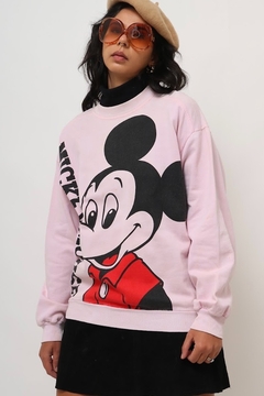 moletom Mickey rosa grossinho vintage - comprar online