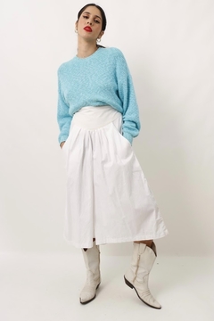 Imagem do tricot azul vintage 60’s amplo