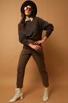 Pulôver marrom lã vintage 90’s - comprar online