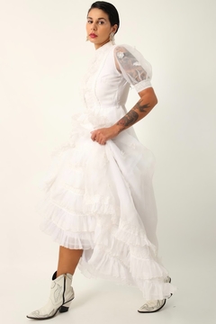 vestido renda noiva vintage vitoriana
