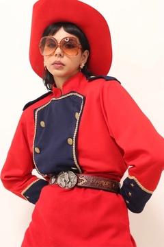 casaco vermelho Xuxa paquita classico
