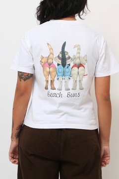 Camiseta estampa vintage gatinhos (HANES) - loja online