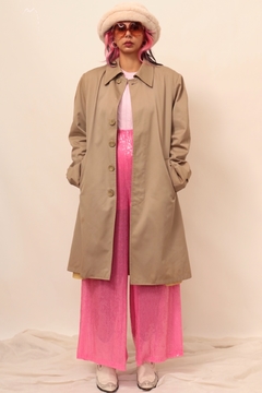 Trench Coat forrado vintage bege classico