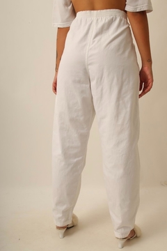 Imagem do Calça sarja cintura mega alta branca