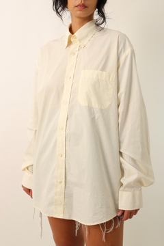 camisa ampla off white vintage - comprar online