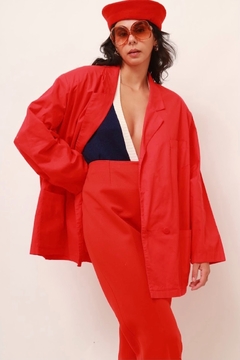 Imagem do Blazer vermelho algodão amplo vintage
