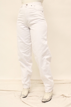 Calça MOM jeans cintura mega alta branca - loja online