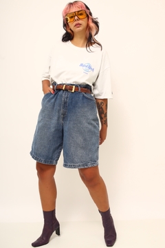 Bermuda jeans cintura alta grossa V2 - Capichó Brechó