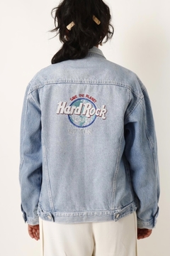 jaqueta jeans HARD ROCK replica vintage na internet