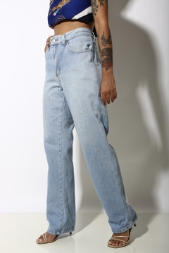 Calça jeans cintura alta barra reta vintage original  - comprar online