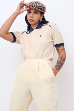 polo bono vintage bicolor logo - comprar online