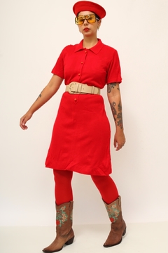 Imagem do Vestido vermelho polo vintage