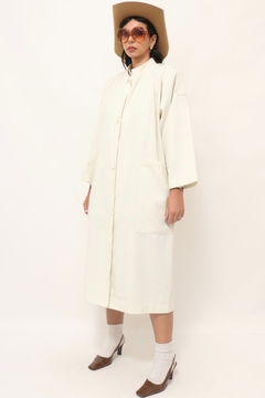 Trench coat off white ombreira bolsos - loja online