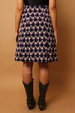 conjunto estampado saia + blusa vintage na internet