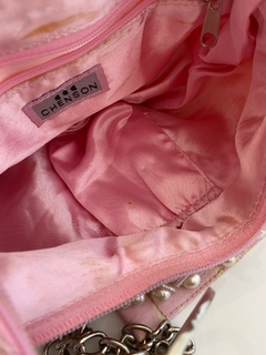 Bolsa Bordada perola rosa ombro vintage na internet
