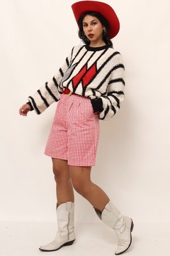 pulover textura 89’s vintage recorte color na internet