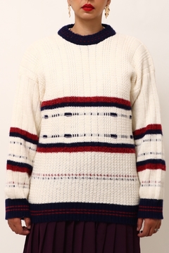 Pulover tricot PARIS BICOLOR VINTAGE na internet
