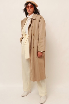 trench coat classico bege vintage - comprar online
