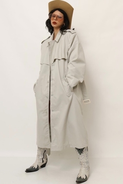 Trench Coat classico forrado lapela vintage - comprar online