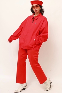 jaqueta Tommy hilfinger vermelha vintage - loja online