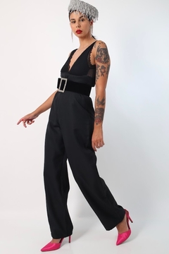 calça pantalona cintura mega alta preta - comprar online