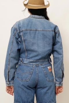 jaqueta cropped jeans grosso vintage - loja online