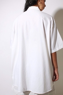 Camisa algodão com poliéster veste GG branca na internet