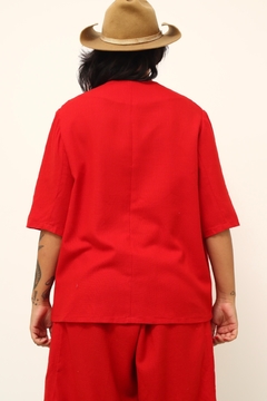 Conjunto vermelho blazer + bermuda - Capichó Brechó