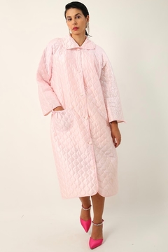 Robe de matelasse rosa acolchoado vintage - loja online