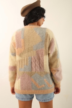 Imagem do Pulôver tricot colorido forro acolchoado