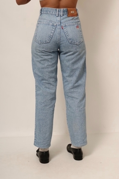 Calça jeans cintura alta classica azul - loja online