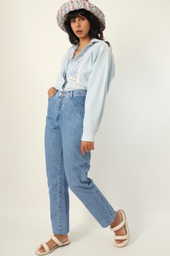 calça jeans azul vintage classica - comprar online