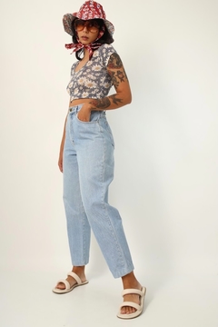 Calça jeans cintura mega alta classica - comprar online