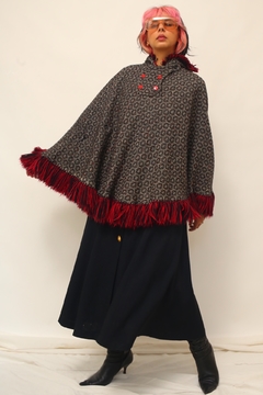 Imagem do Poncho tricot franjas western