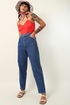 Calça jeans cintura mega alta azul - comprar online