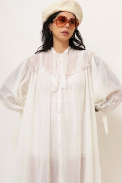 Imagem do Capa robe vintage camadas tecido transparencia 70´s
