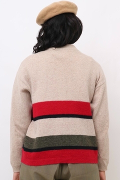 pulover vintage bichos bordados - Capichó Brechó