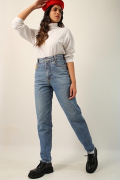 Calça jeans cintura mega alta vintage - Capichó Brechó