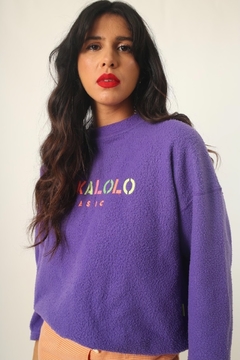 Blusa roxa PAKALOLO COLOR vintage C.G.C - loja online