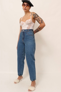 calça jeans cintura alta vintage - loja online