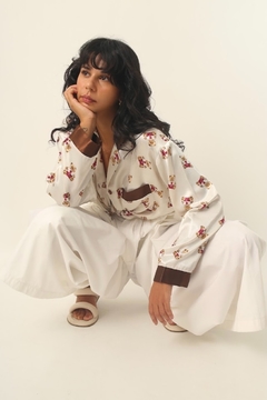 blusa pijama acetinado ursinho vintage - comprar online