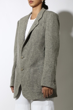 Blazer alfaiataria ombreira forrado textura  - comprar online