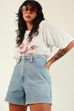 shorts jeans grosso cintura mega alta na internet