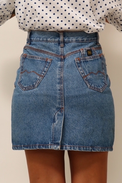 Saia cintura alta jeans 90´s - loja online