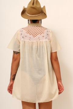 Vestido algodão camisola western - comprar online