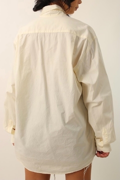 camisa ampla off white vintage