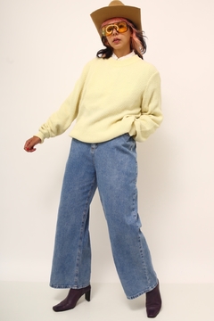 Pulover amarelinho vintage tricot