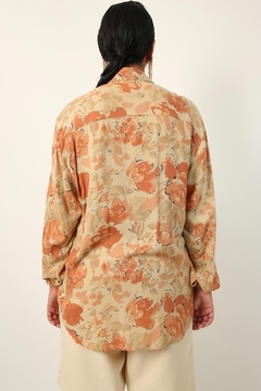 camisa flores outono romeu vintage - comprar online